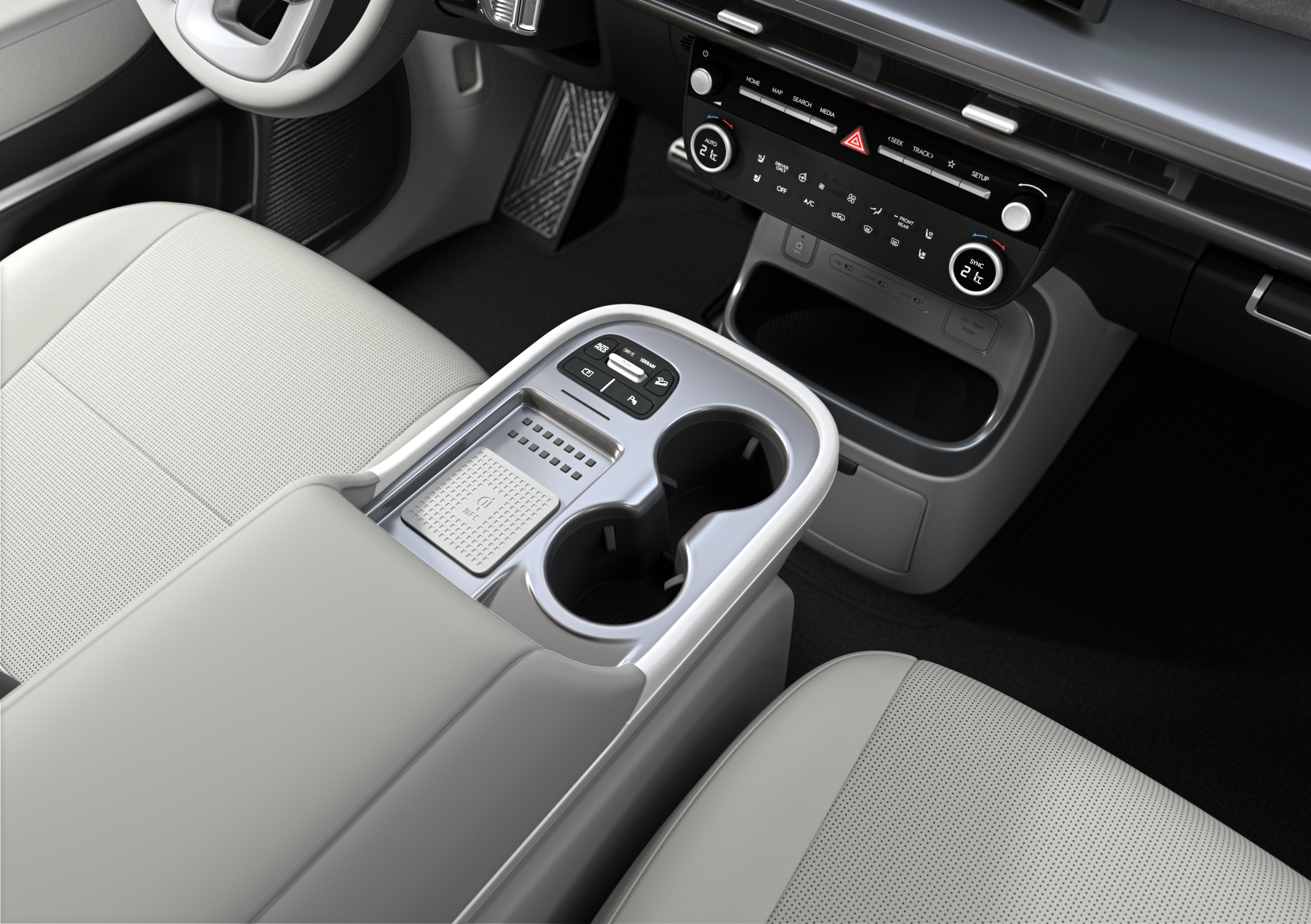 Slidable Universal Island 2.0. inside the Hyundai IONIQ 9.